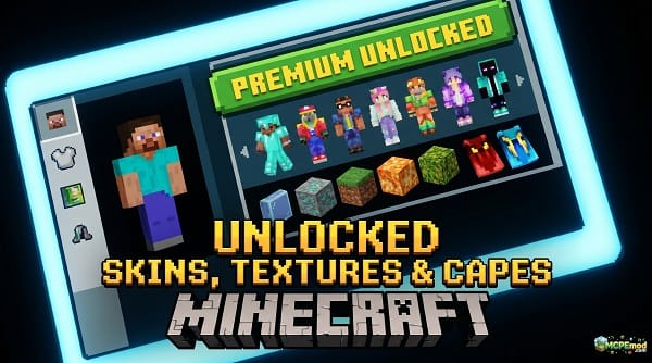 Premium Unlocked Skins, Textures & Capes